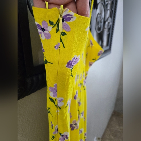 Zara Yellow Floral Maxi Dress - Picture 11 of 12